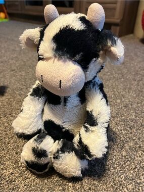 Jellycat Black & White Cow Plush